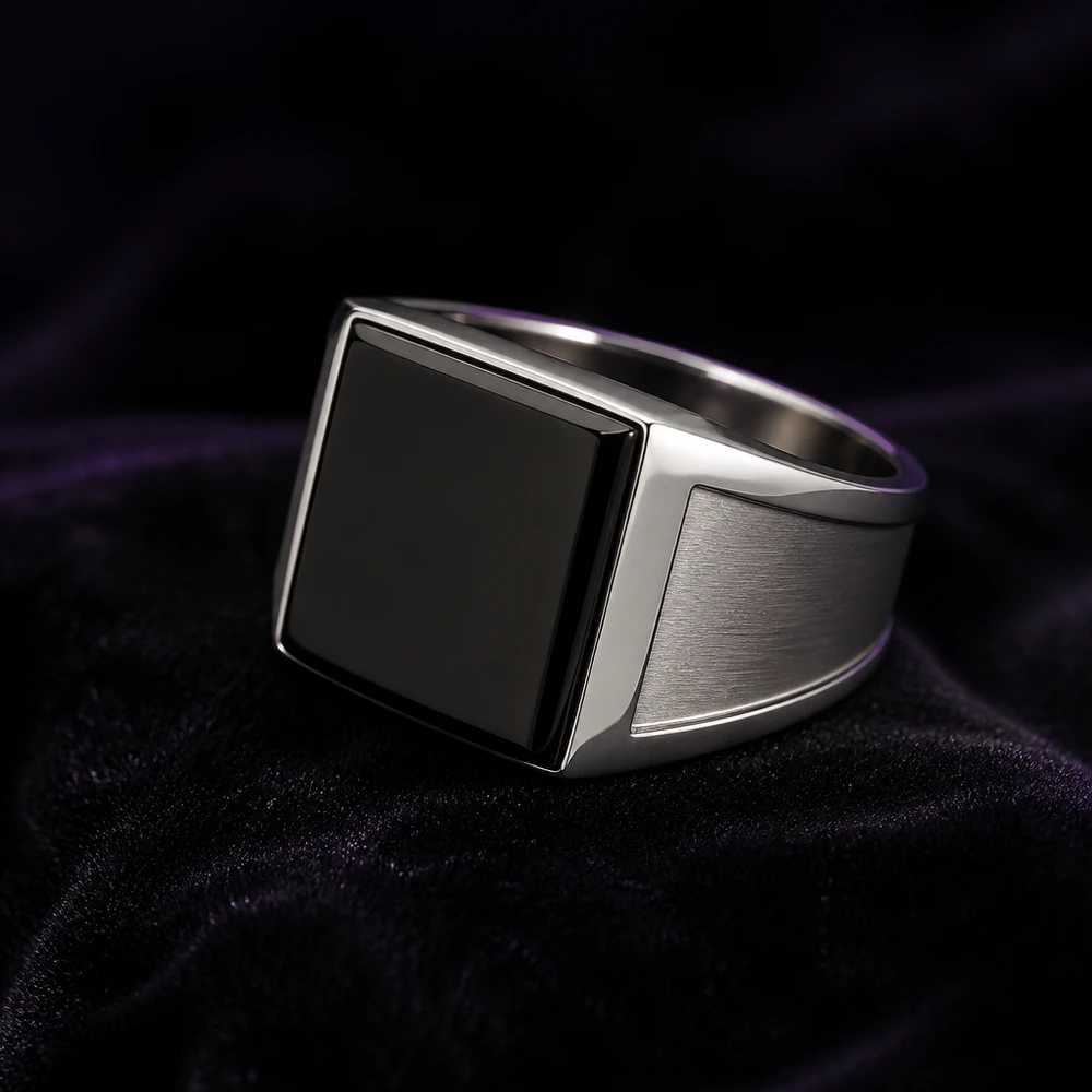 Titanium Signet Ring